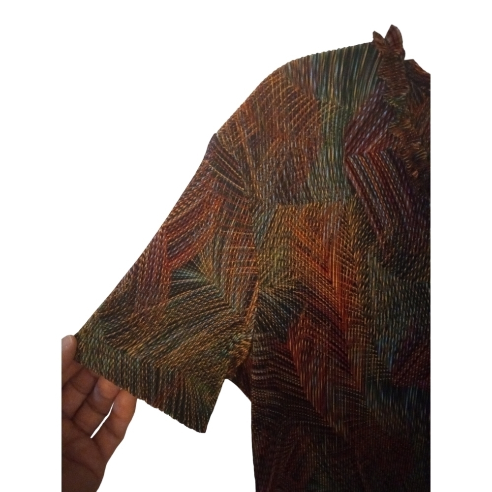 Vintage 90's Shimmering Event Dress Robbie Bee Metallic Multicolored Pullover 10 - Picture 2 of 5